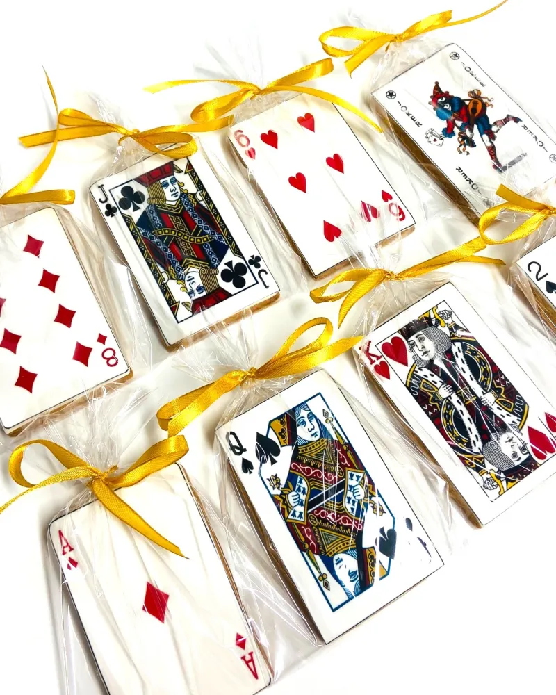 Dekoruoti sausainiai "Kortos"