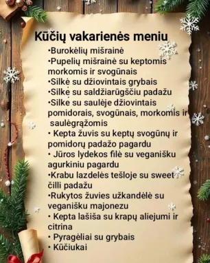 Kūčių vakarienė į namus (1 asm.)