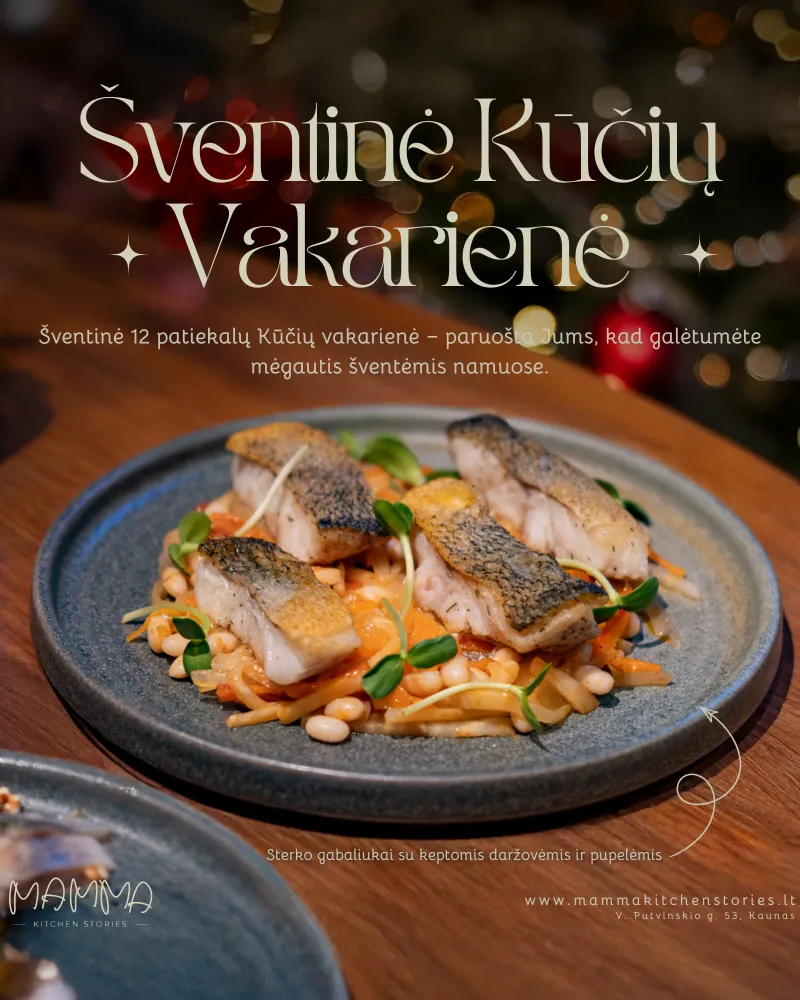 12 patiekalų Šv. Kūčių Vakarienė (4 asm.)