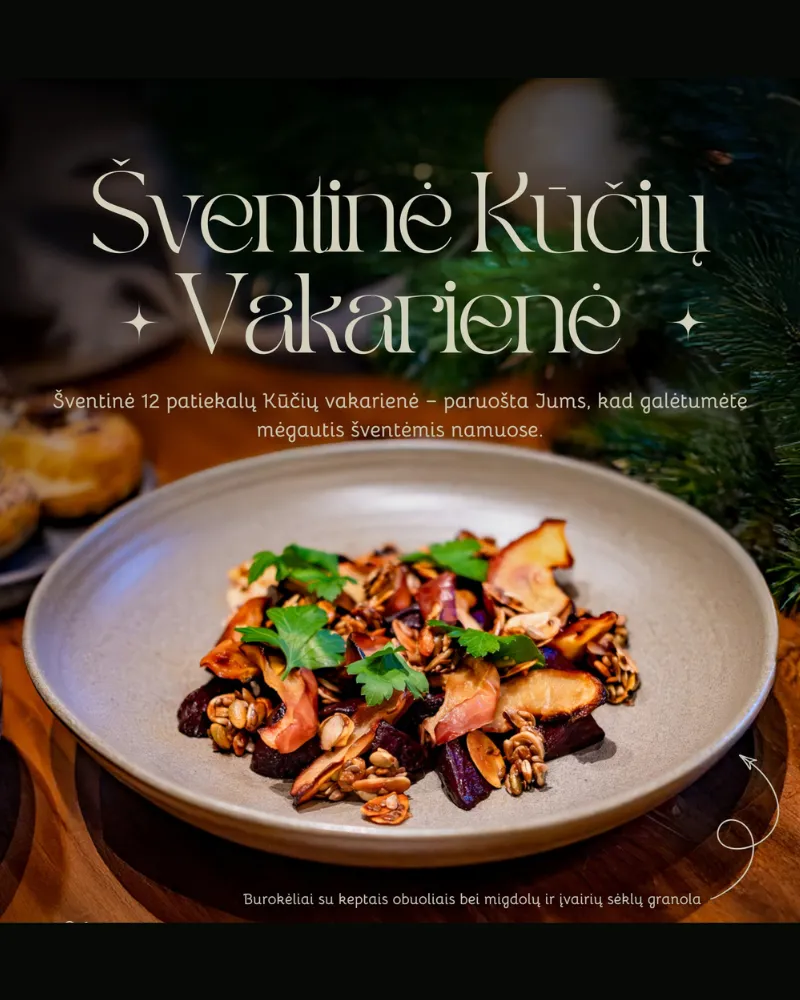 12 patiekalų Šv. Kūčių Vakarienė (2 asm.)