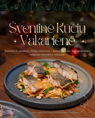 12 patiekalų Šv. Kūčių Vakarienė (2 asm.)