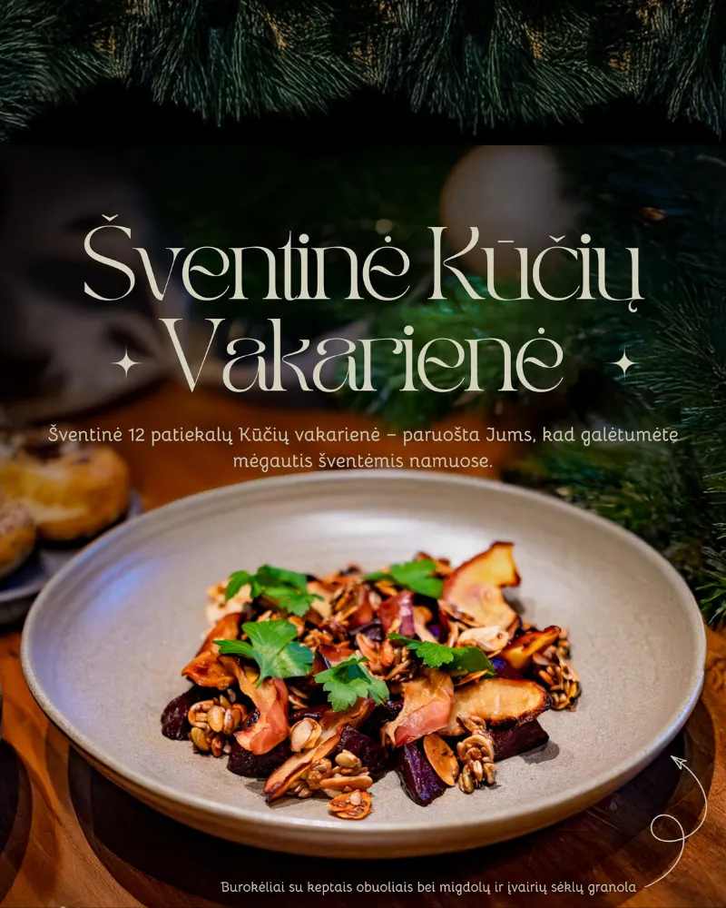 12 patiekalų Šv. Kūčių Vakarienė (4 asm.)