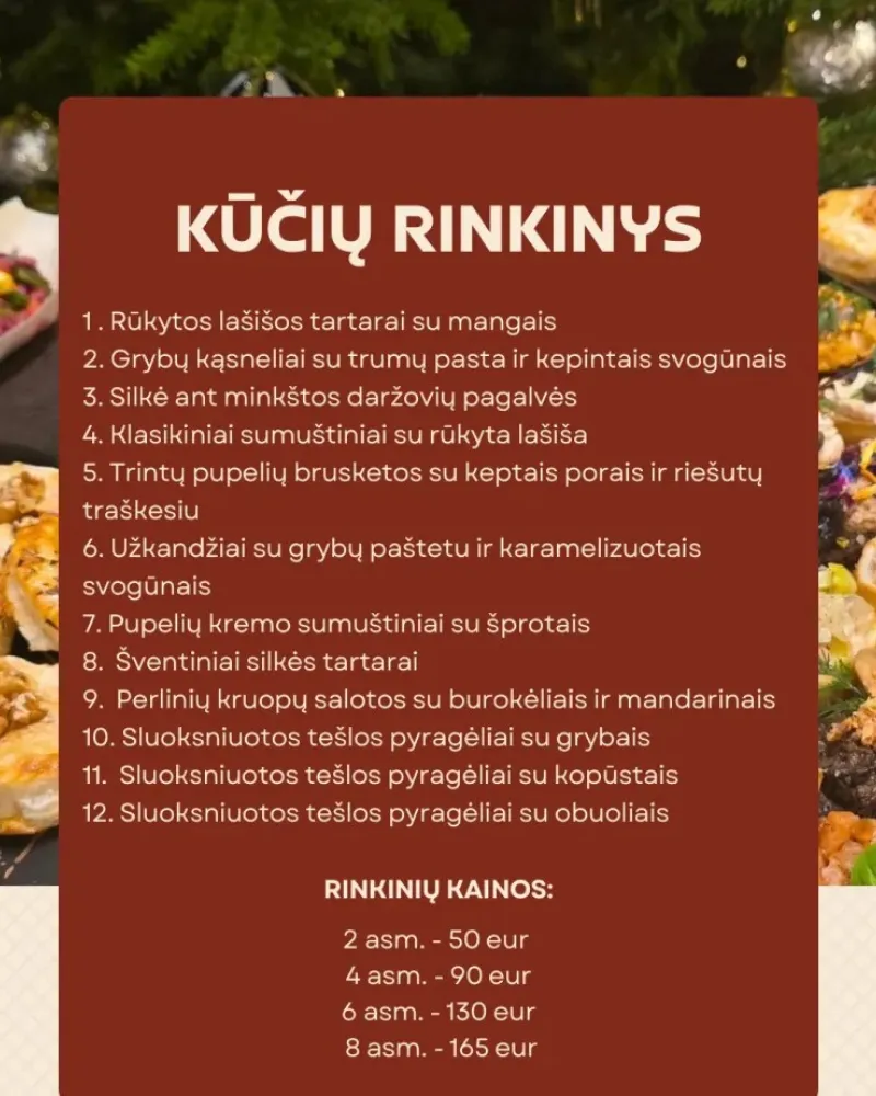 Dvylikos užkandžių rinkinys KŪČIOMS (2/4/6/8 asm.)