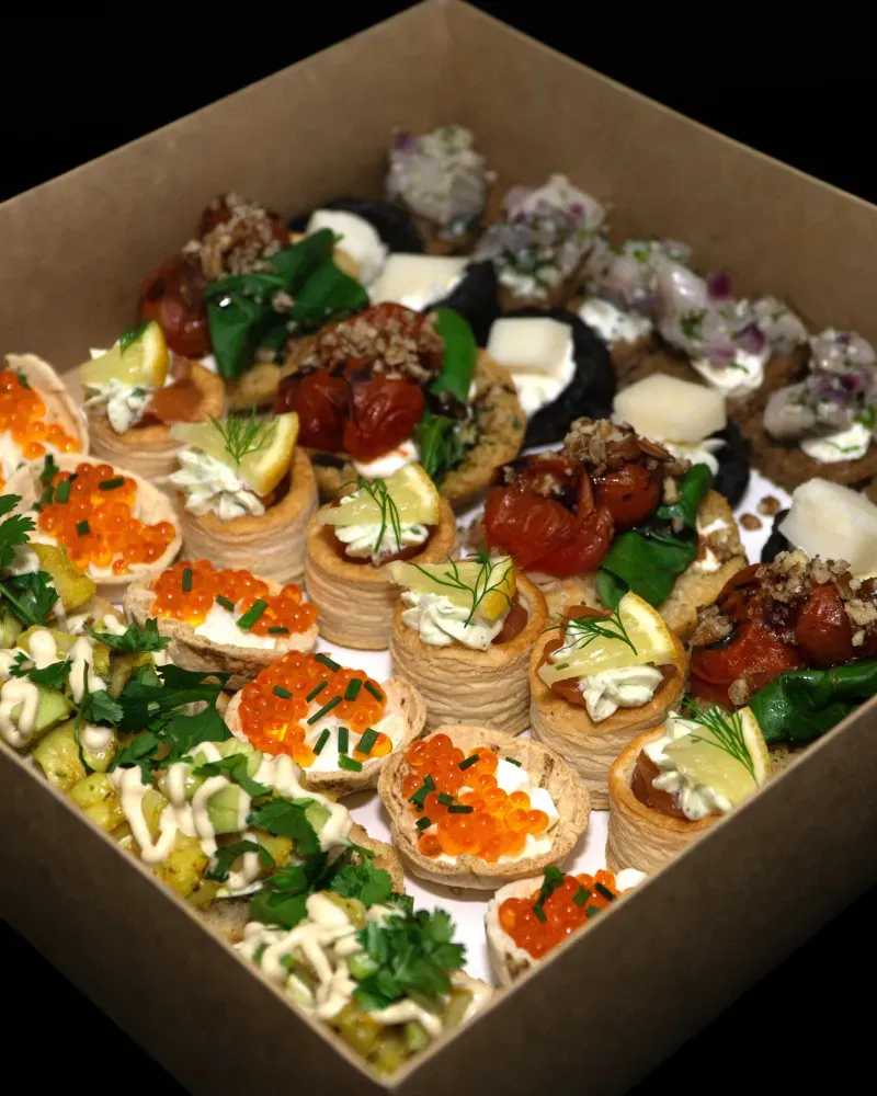 Užkandžių dėžutė  vegetariška, 35 vnt.