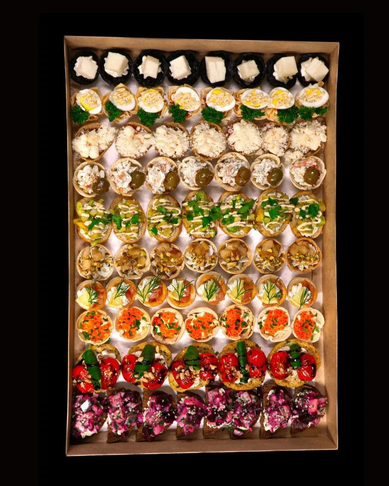 Vegetariška Užkandžių dėžutė, 70 vnt.