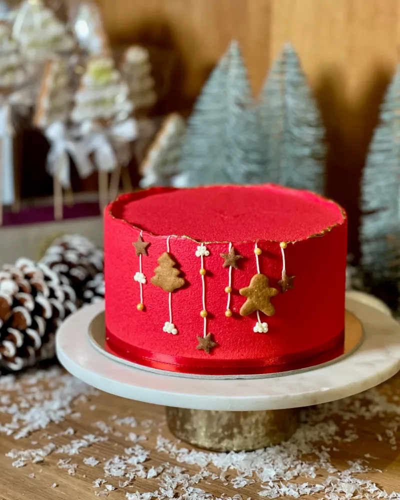 Kalėdinis tortas su spanguolėmis