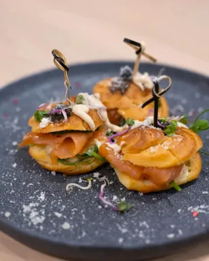 Plikytas pyragėlis su sūdyta lašiša