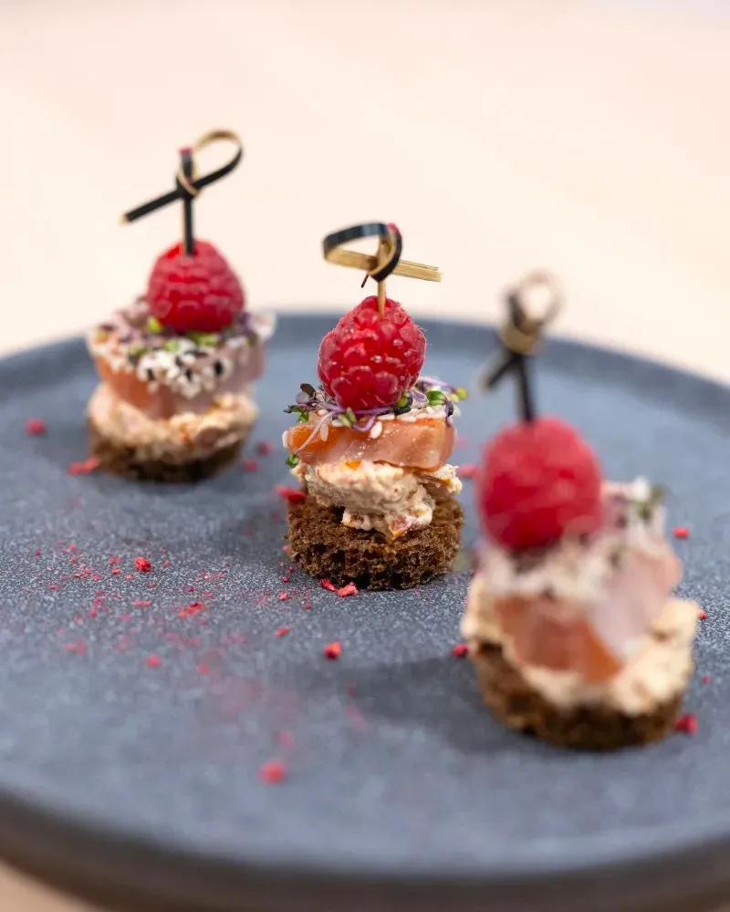 Duonelė su sūdyta lašiša ir aviete