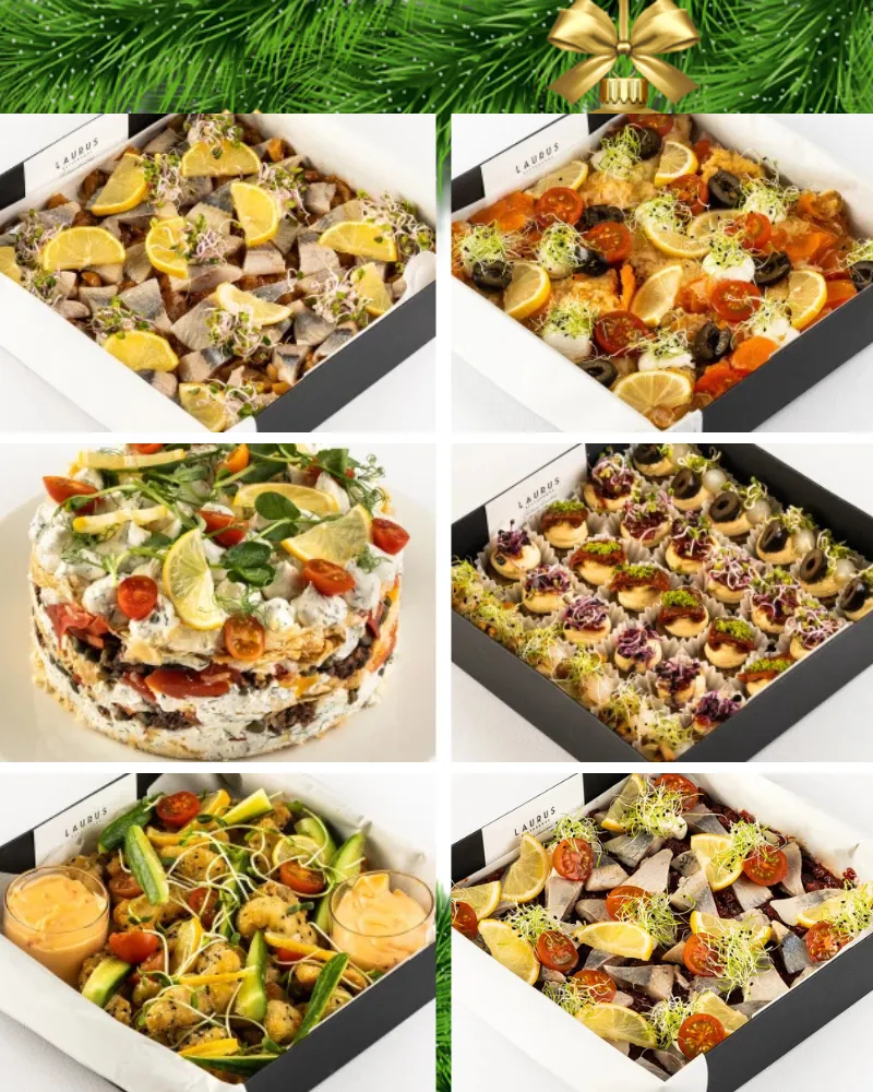 7 patiekalų Vaišių stalas LAURUS KŪČIOS, (8 asm.)