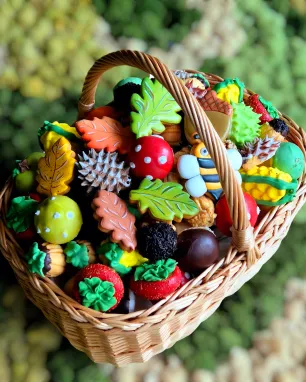 Meduolinių, sviestinių ir dekoruotų saldėsių rinkinys GAMTOS PASAKA