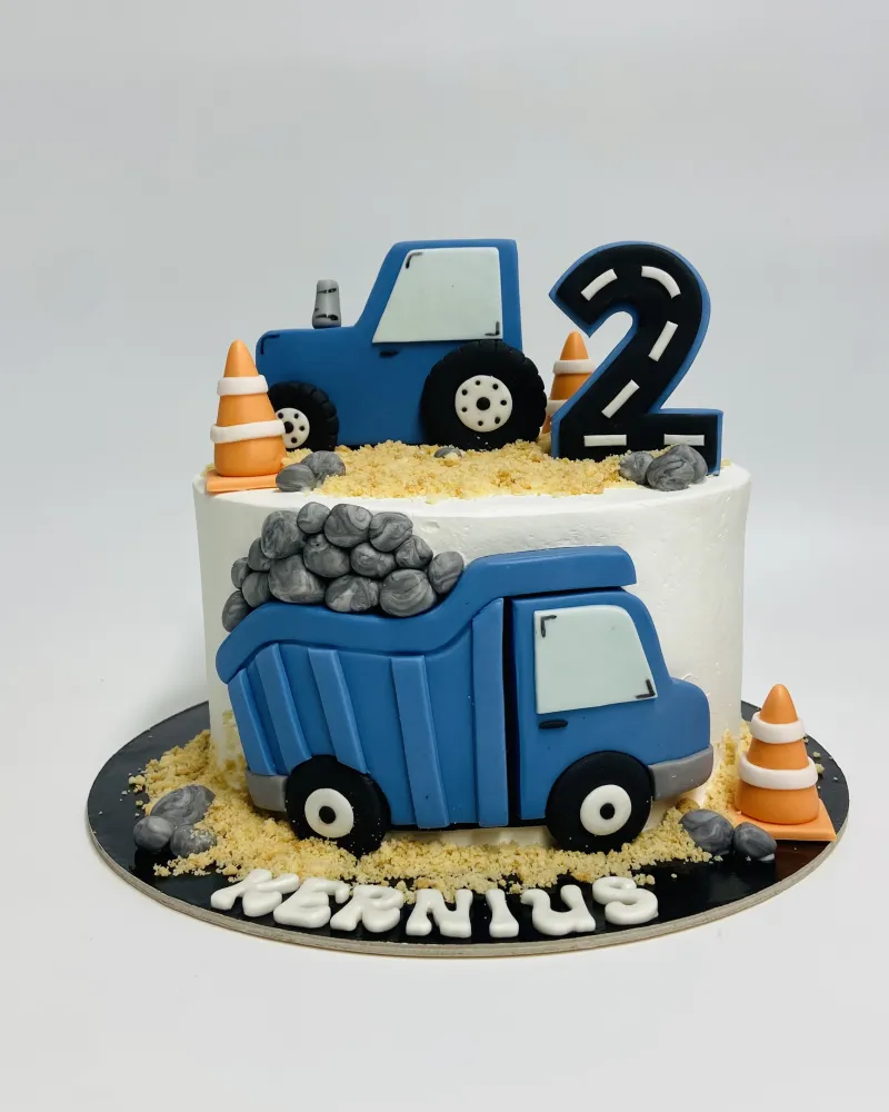 Tortas berniukui "Statybos"