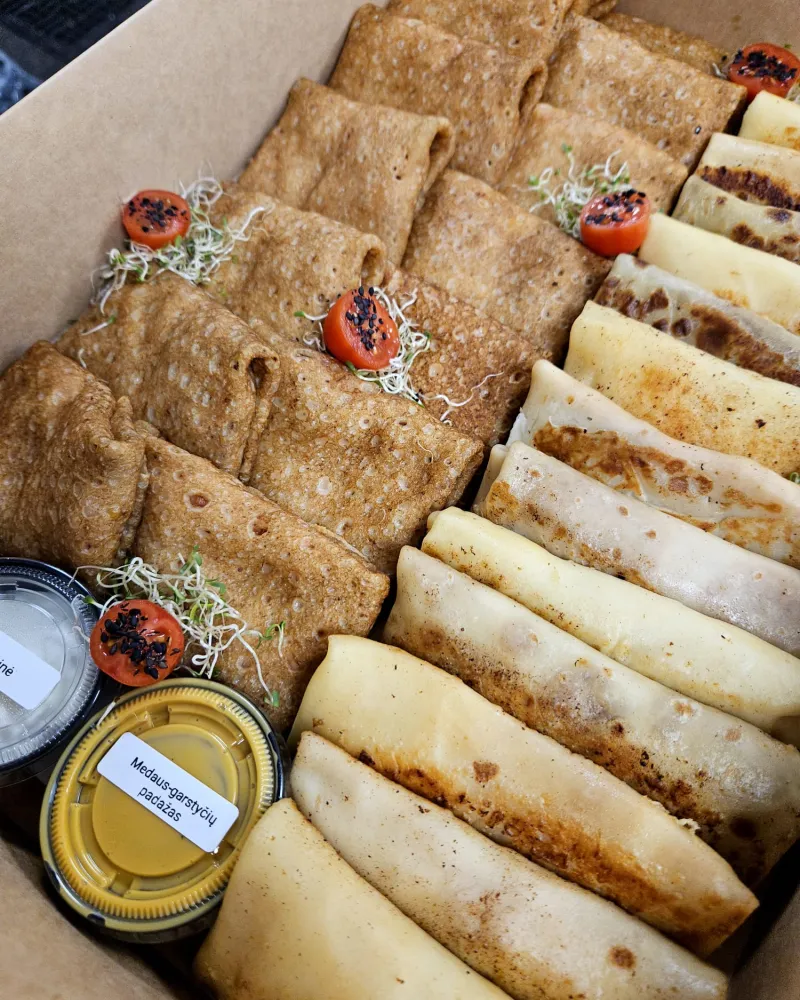 Rankų darbo blynelių rinkinys "Vegetariškos Užgavėnės"