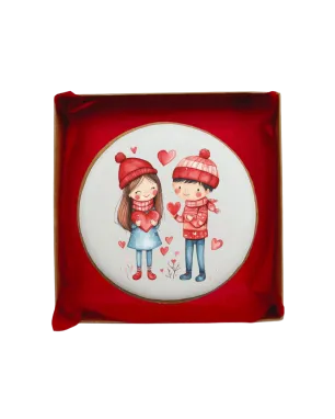 Dekoruotas meduolinis sausainis „Valentino diena” V12, 1vnt.