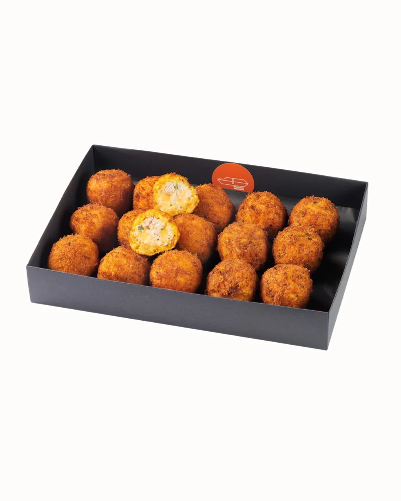 Arančiniai su kumpiu ir chederio sūriu, 15 vnt.