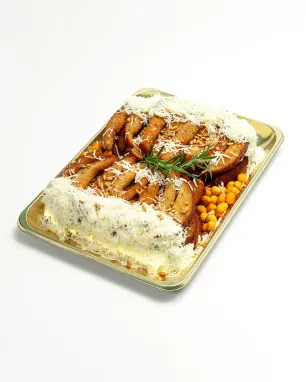 Kepta duona su sūrio galais