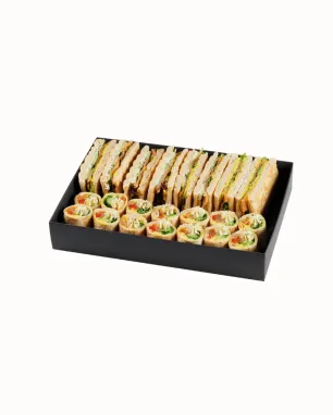 Rinkinys poliarinės ir tortilijos duonelės, su lašiša, sūriu bei daržovėmis, 22 vnt.