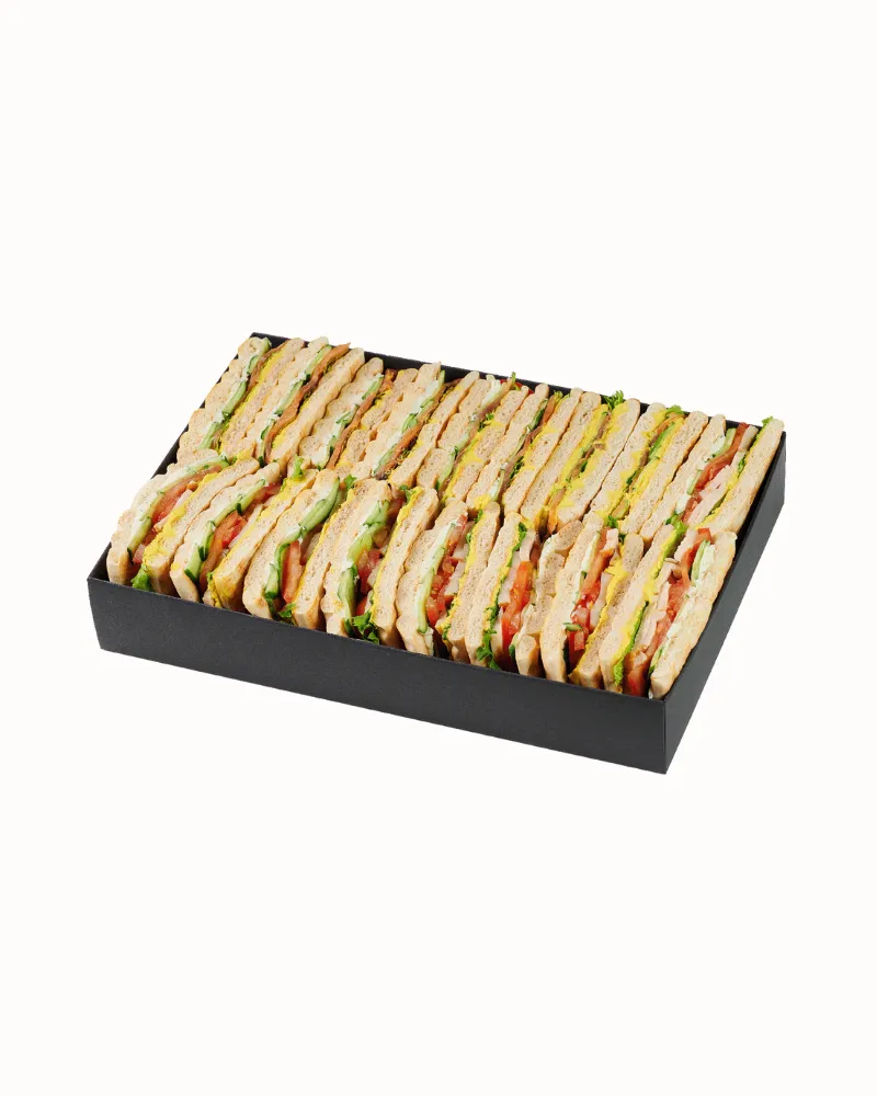 Poliarinės duonelės sumuštiniai su vištiena, lašiša, 16 vnt.