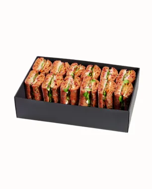 Sotesni dideli sumuštiniai su kumpiu, sūriu, daržovėmis, 18 vnt.