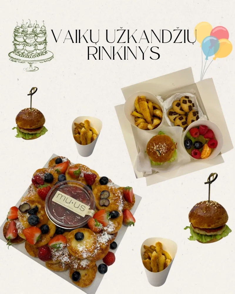 Vaikų užkandžių rinkinys, 10-15 asm.