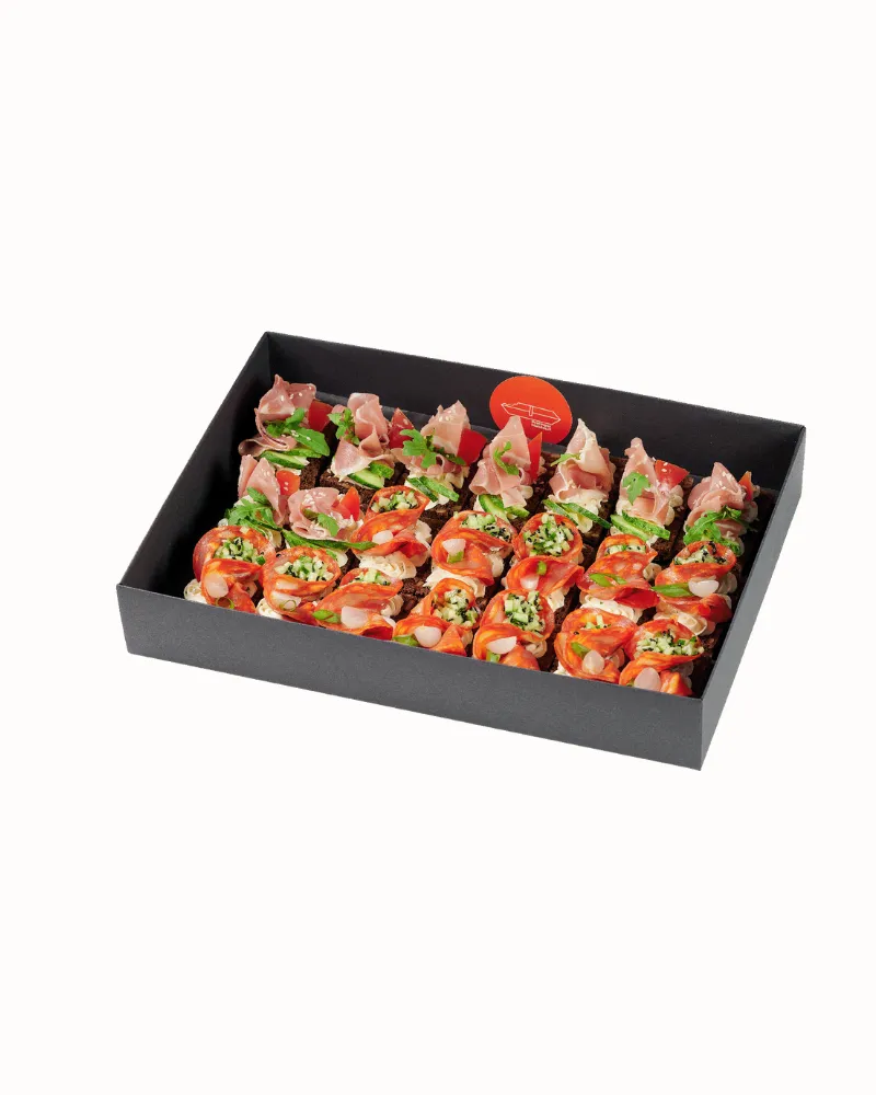 Sumuštinukai su chorizo dešra ir serrano, 21 vnt.