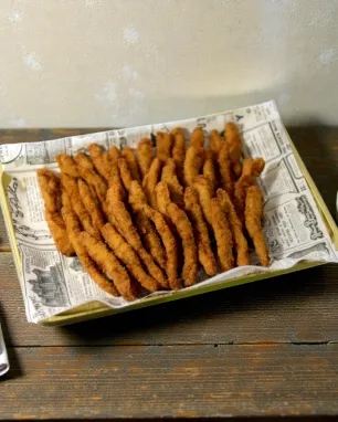 Traškios kiaulienos juostelės, ~700 g