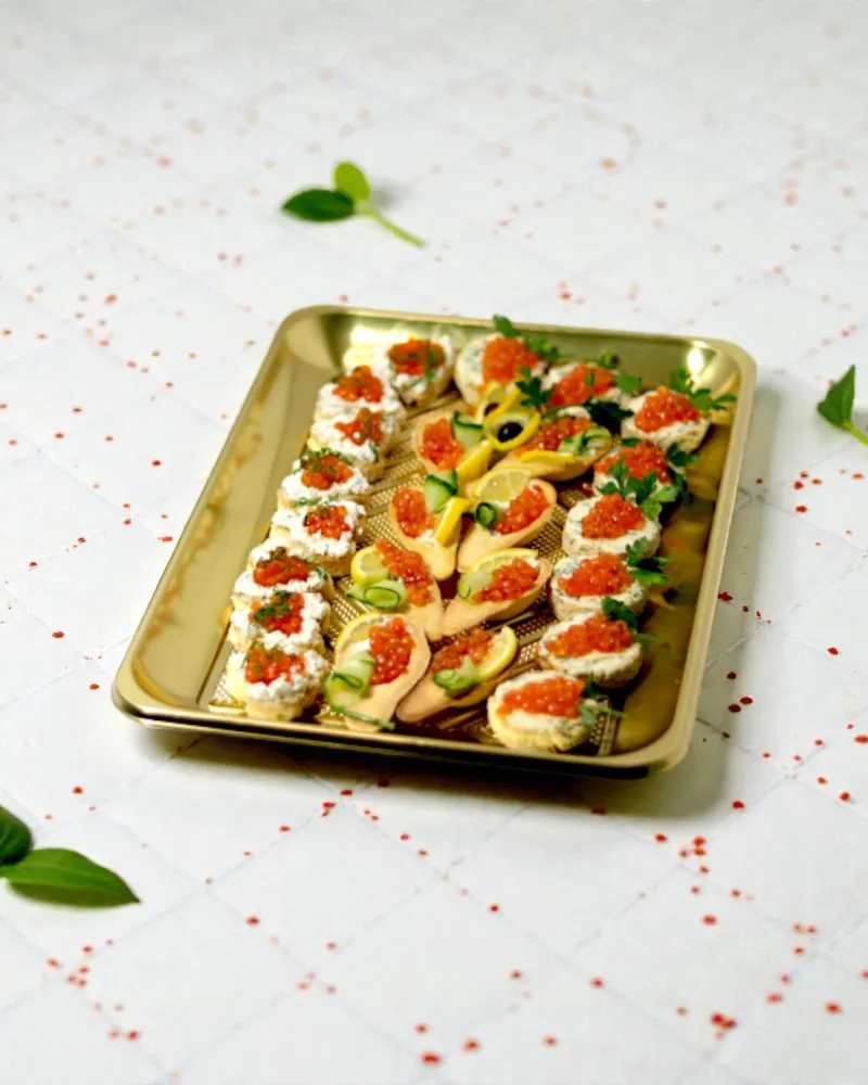 Vieno kąsnio sumuštiniai su ikrais, 24 vnt.