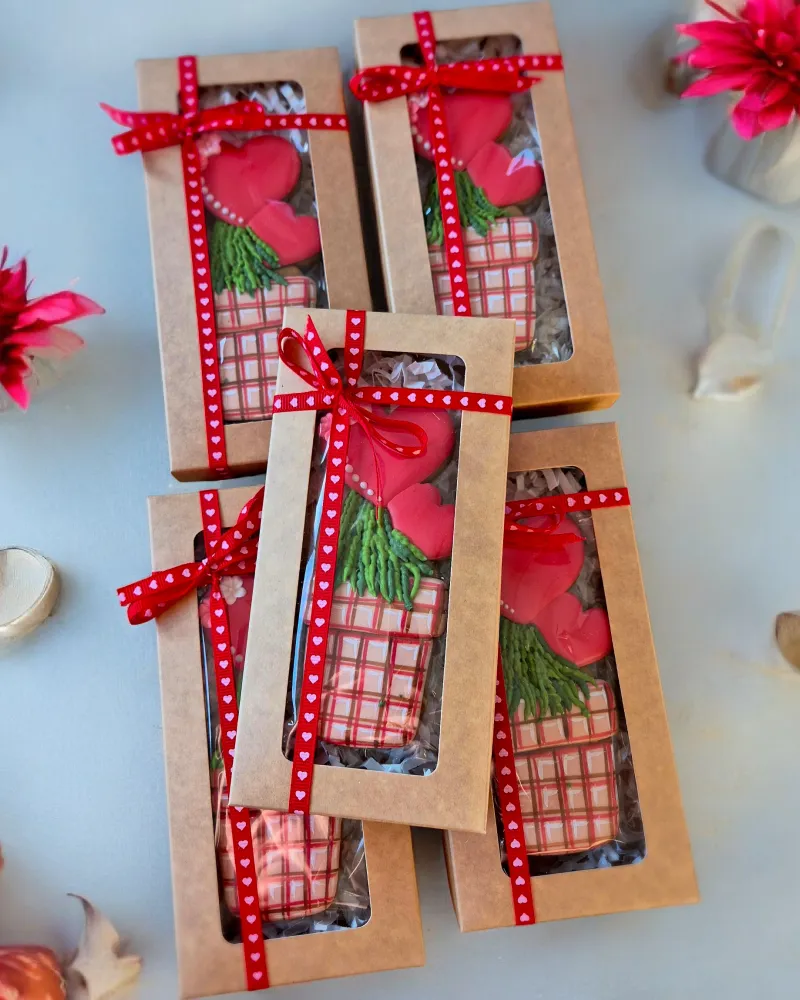 Dekoruoti meduoliniai plokštieji sausainiai MEILĖ