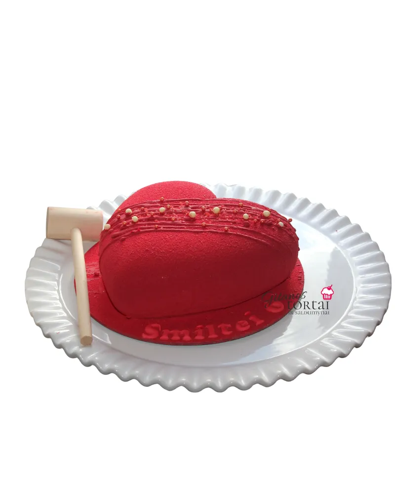 Daužomas tortas  ŠIRDELĖ