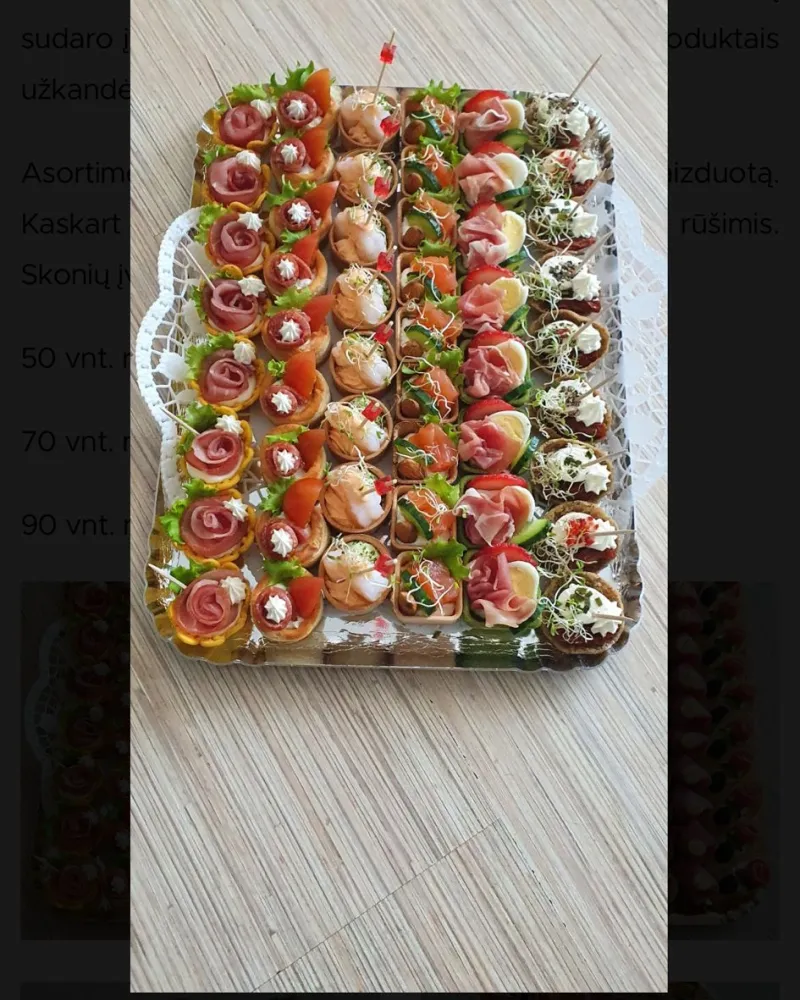 Vieno kąsnio Mix rinkinys, 70 vnt