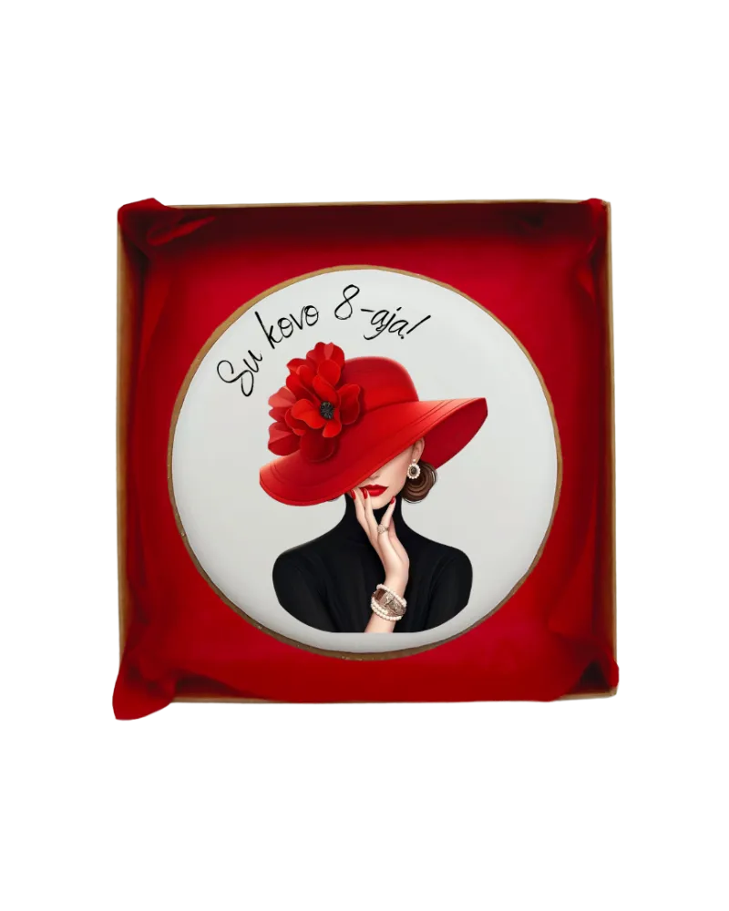 Dekoruotas meduolinis sausainis „Moters diena 5”