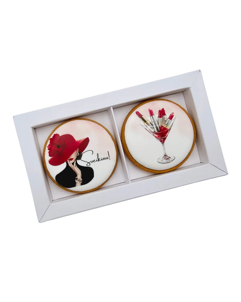 Dekoruoti meduoliniai sausainiai „Moters diena13” 2vnt.