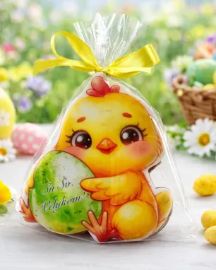 Sausainis "Viščiukas su sveikinimu"