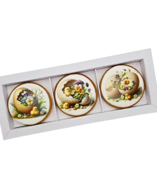 Dekoruoti meduoliniai sausainiai „Velykos 16“ 3 vnt.