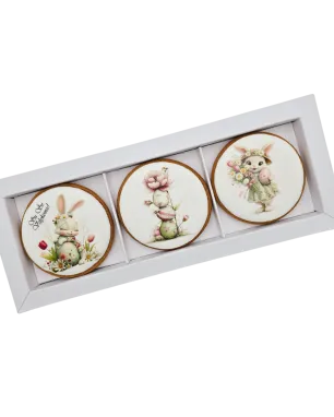 Dekoruoti meduoliniai sausainiai „Velykos 15“ 3 vnt.