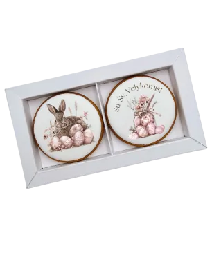 Dekoruoti meduoliniai sausainiai „Velykos 10“ 2 vnt.