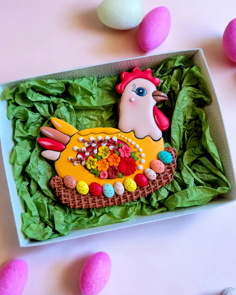 Dekoruoti meduoliniai plokštieji sausainiai VELYKOS