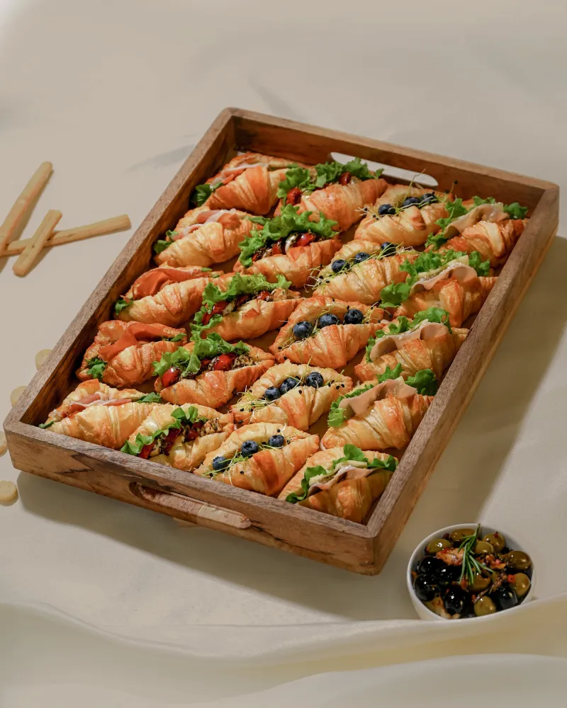 MINI KRUASANAI su įdarais, 20 vnt.