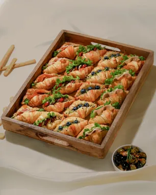 MINI KRUASANAI su įdarais, 20 vnt.