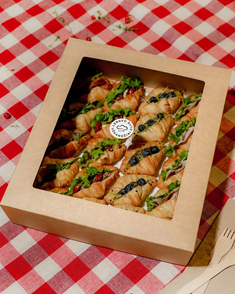 MINI KRUASANAI su įdarais, 20 vnt.