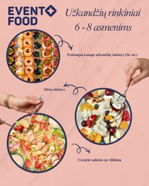 Užkandžių rinkinys "Cezaris", 6–8 asm.