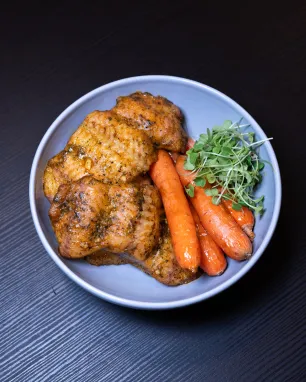 Kepto šamo gabaliukai su azijietiška glazūra, 350 g