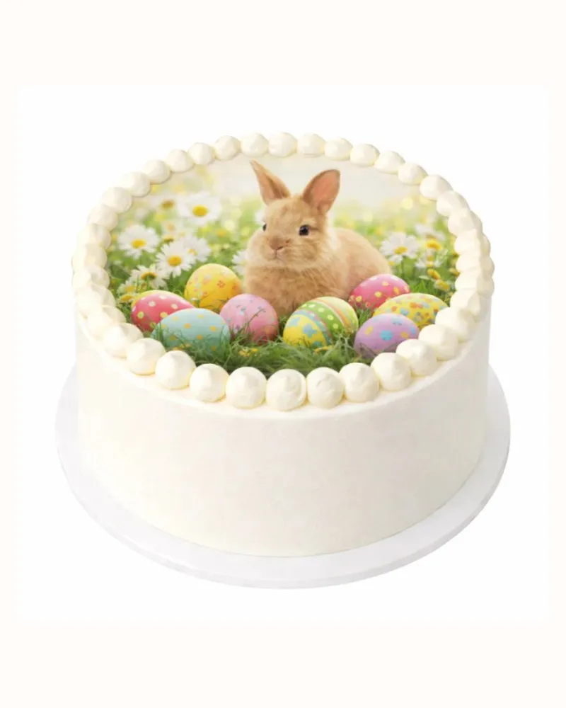 Apvalus VELYKINIS tortas su Jūsų atsiųsta nuotrauka