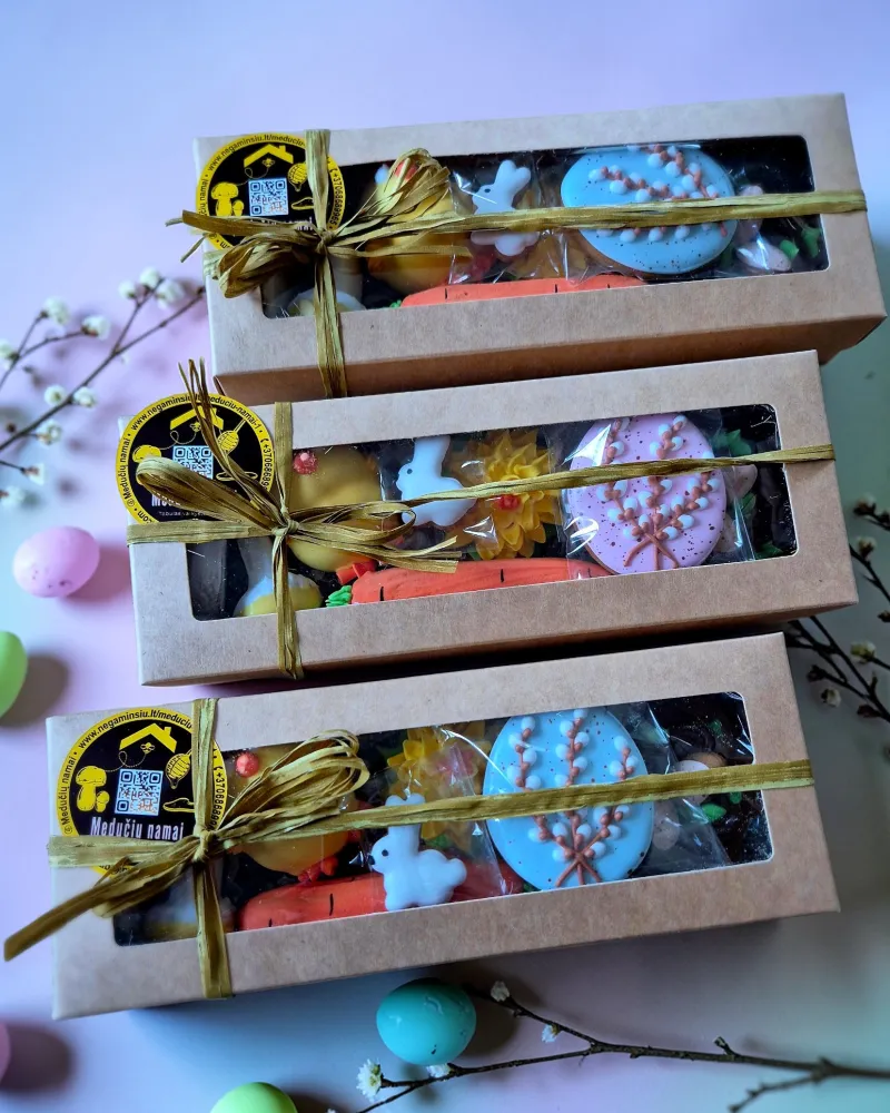 MINI meduolinė dovanėlė dėžutėje VELYKIS