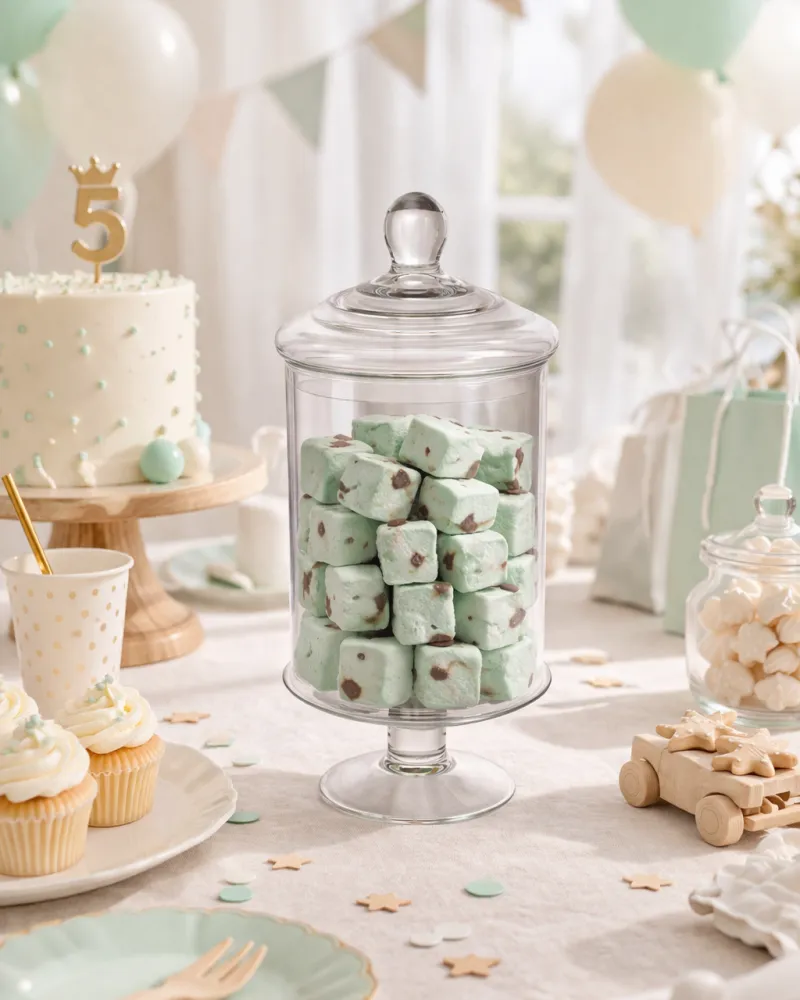 Vieno kąsnio marshmallows'iukai su priedais