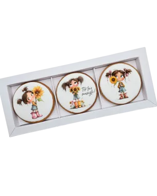 Dekoruoti meduoliniai sausainiai „Mamos diena1” 3 vnt.