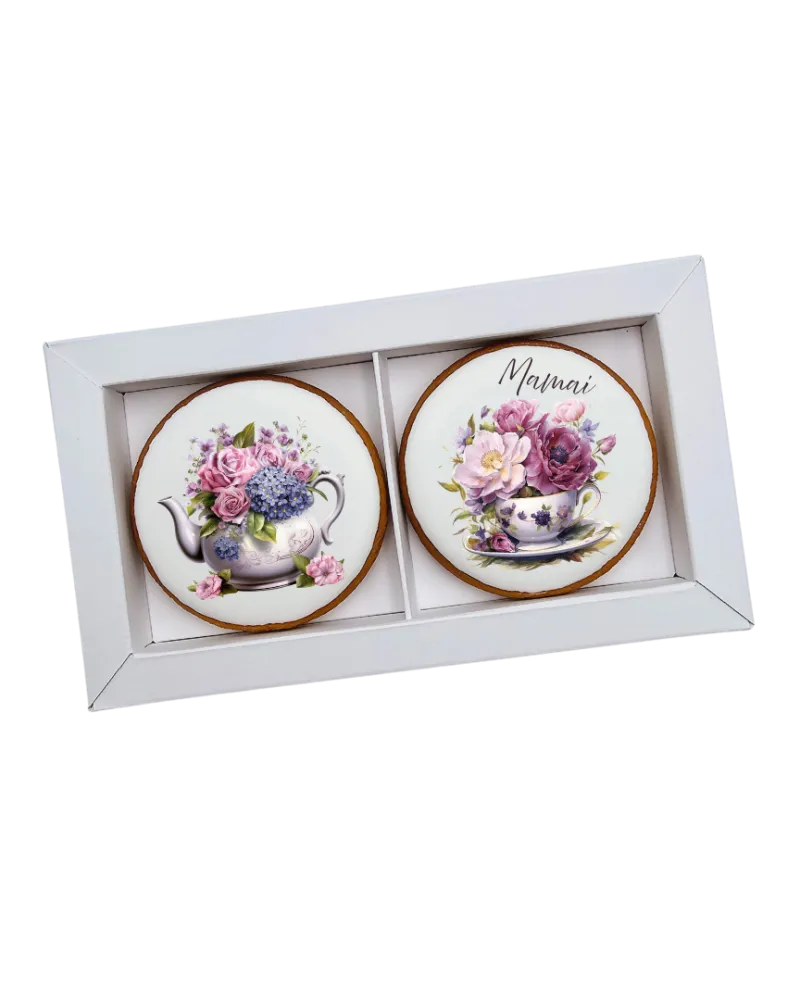 Dekoruoti meduoliniai sausainiai „Mamos diena8” 2 vnt.