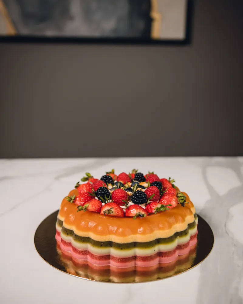 Natūralus želė tortas su vaisiais ir uogomis LUMA, ~2 kg