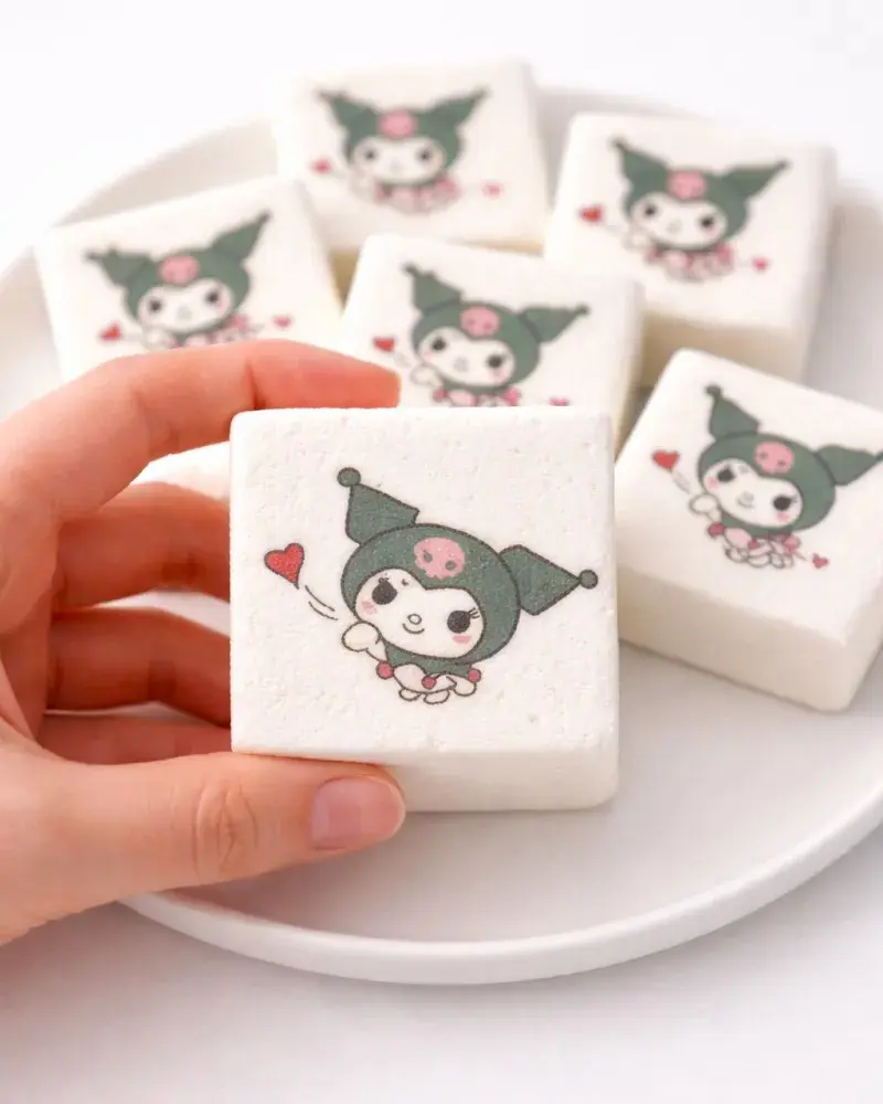 Marshmallows su temine spauda