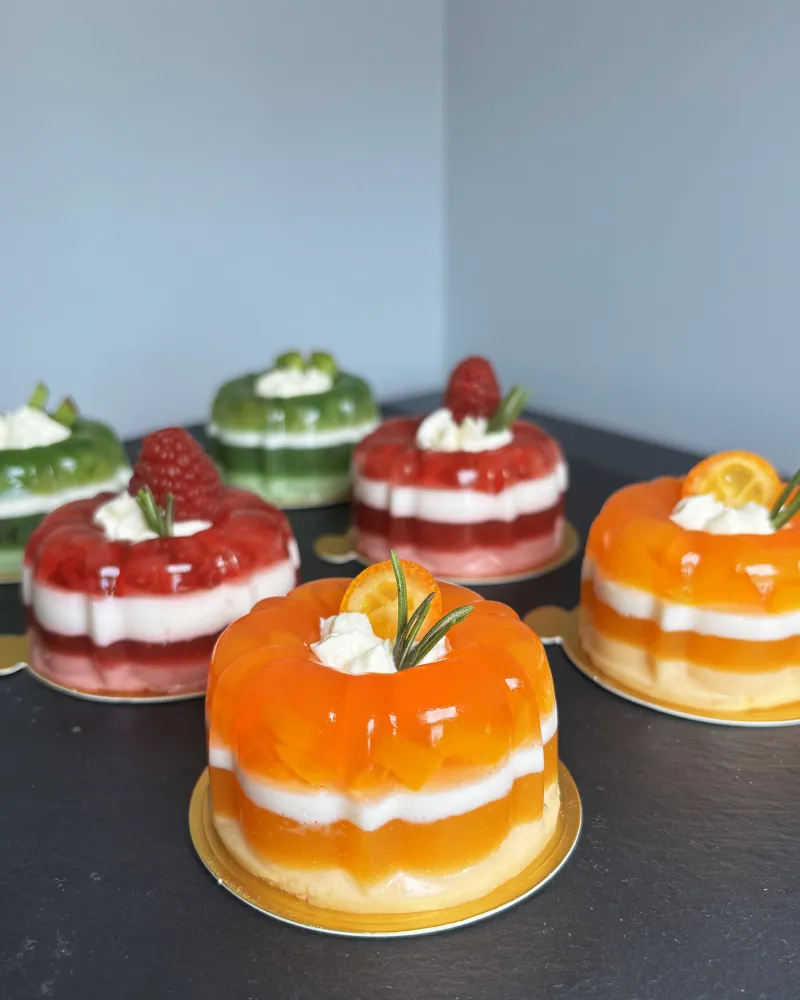 ŽELIUKAS vaisių ir uogų desertas, ~120 g