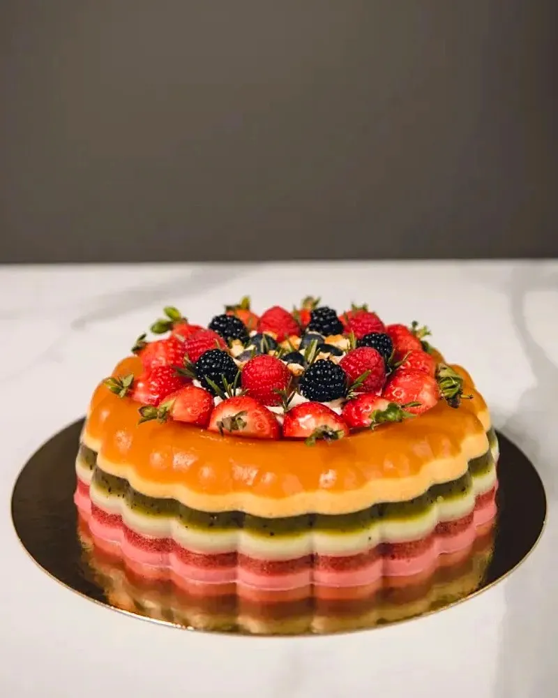 Natūralus želė tortas su vaisiais ir uogomis LUMA, ~2 kg